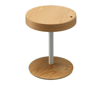 Legno massello Tavolini Bassi Doppio Strato Divano tavolino Tavolino da Telefono Tavolino da caff/è Estanter/ía de almacenaje-Bianca W48xH41cm D/&L Nordico Tondo Tavolino da Salotto